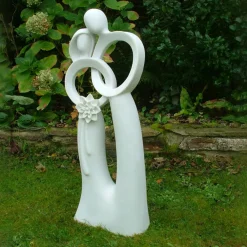 Statues & Sculptures Modern-Wedding Bliss 85cm Marble Resin Garden Statue
