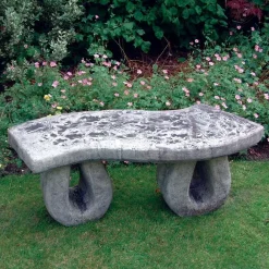 Statues & Sculptures Stone Benches-Weildon Stone Garden Bench