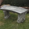 Statues & Sculptures Stone Benches-Woodlands Design Stone Garden Bench