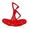 Statues & Sculptures Figurative|Table Top-Yoga Grace 25cm Red Resin Indoor Sculpture