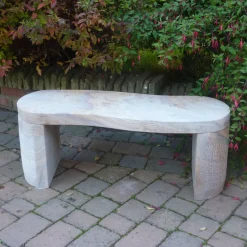 Statues & Sculptures Stone Benches-York Rainbow Sandstone Garden Bench