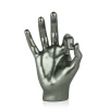 Statues & Sculptures Table Top|Contemporary-Zen Hand 27cm Anthracite Resin Indoor Sculpture
