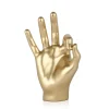 Statues & Sculptures Table Top|Contemporary-Zen Hand 27cm Gold Resin Indoor Sculpture