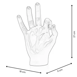 Statues & Sculptures Table Top|Contemporary-Zen Hand 27cm Gold Resin Indoor Sculpture